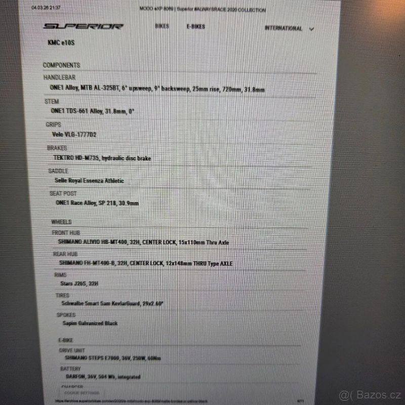 Superior MODO eXP 8069 top stav, jasný a doložený původ, první majitel, najeto jen 700km