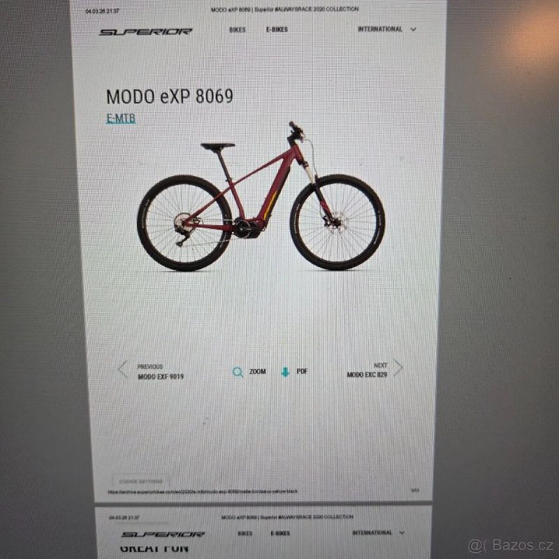 Superior MODO eXP 8069 top stav, jasný a doložený původ, první majitel, najeto jen 700km