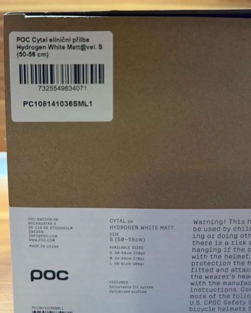 POC CYTAL Hydrogen White Matt, S (50-56cm)