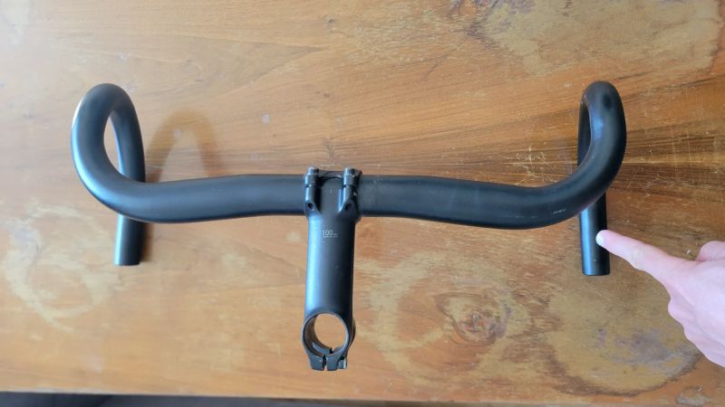 Řidítka Van Rysel 40cm + představec 100mm