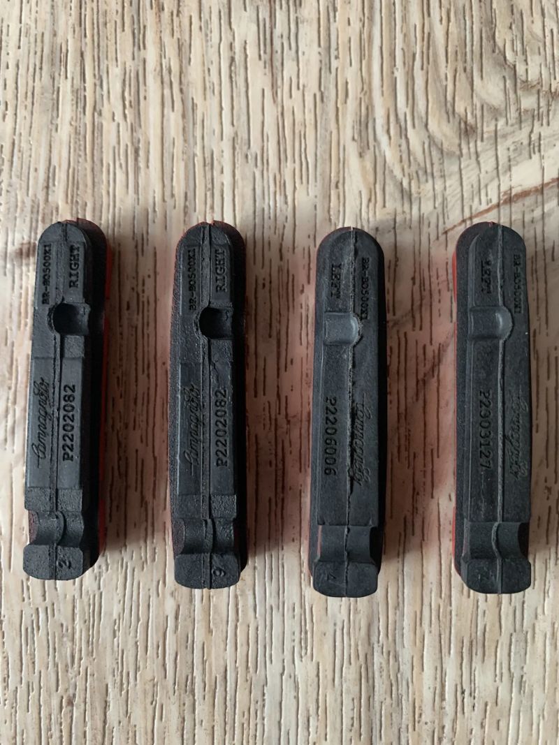 Náhradní špalky Campagnolo pro Carbon ráfky, BR-BO500X, 4 ks