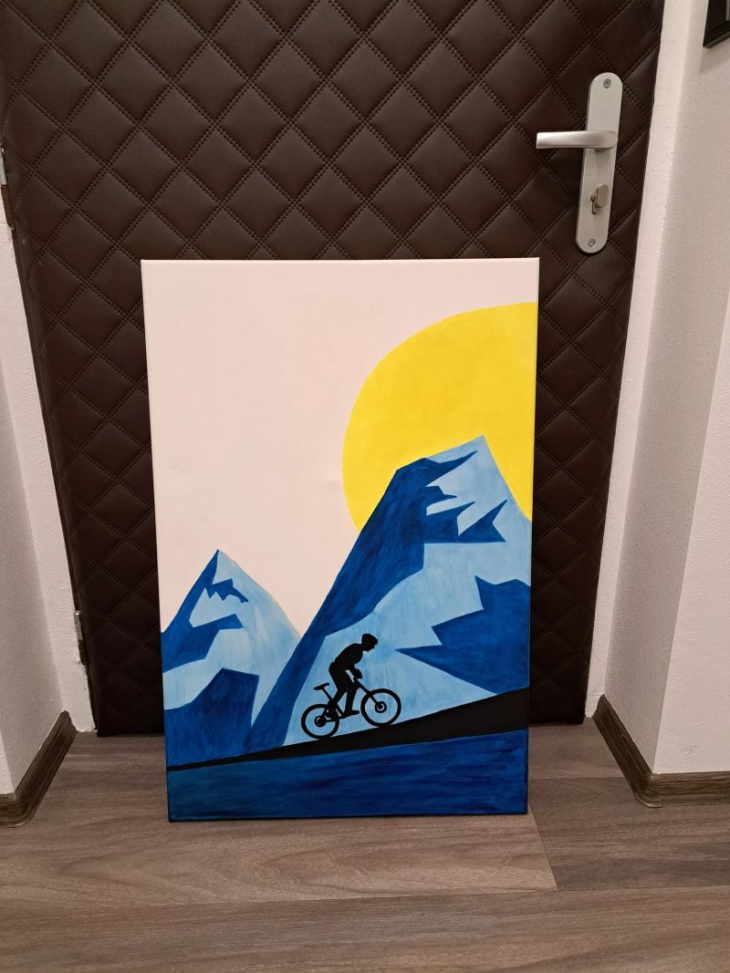 Ručně malovaný cyklo obraz