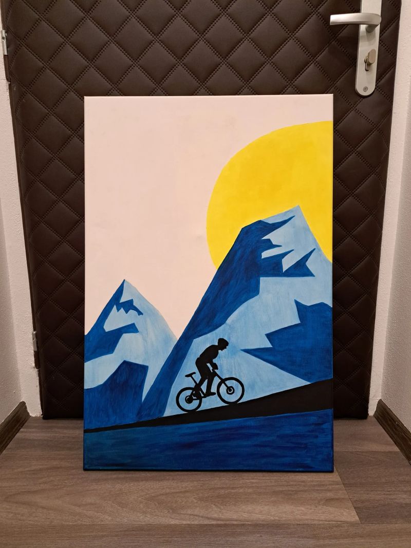Ručně malovaný cyklo obraz