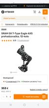 Nová sada Sram S1000 AXS Eagle Transmission T-Type 12s 
