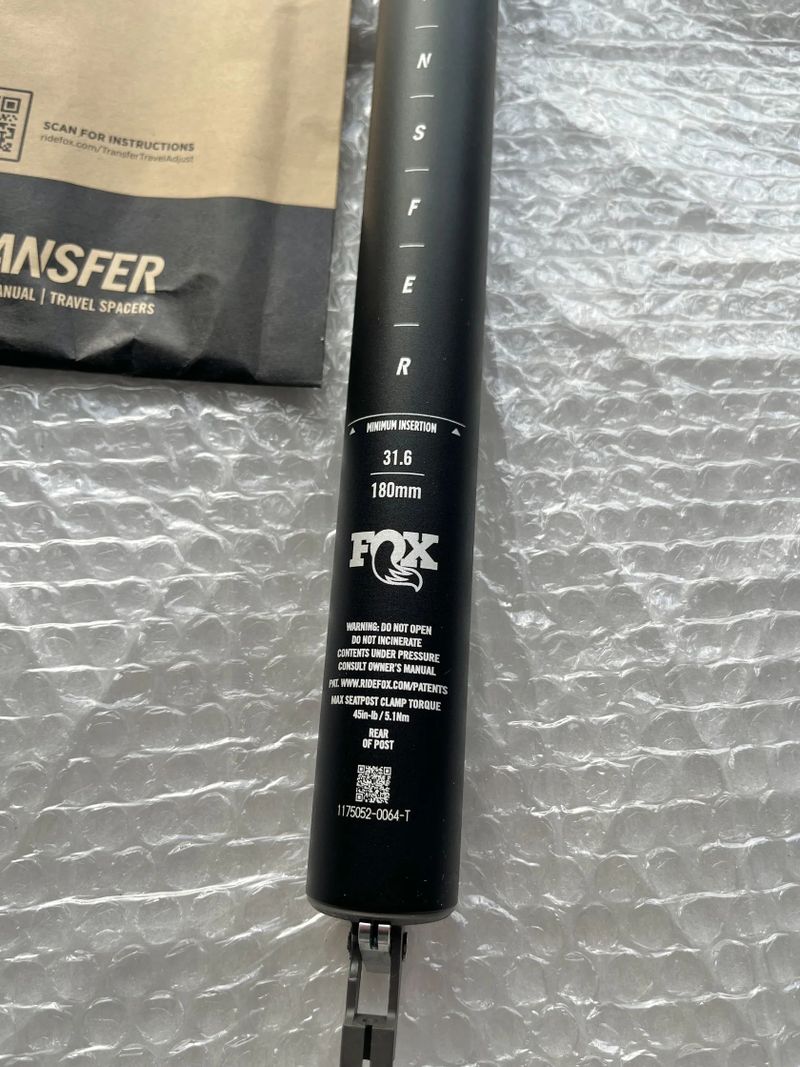 NOVÁ Fox Transfer 3 Factory 31,6 / 180mm