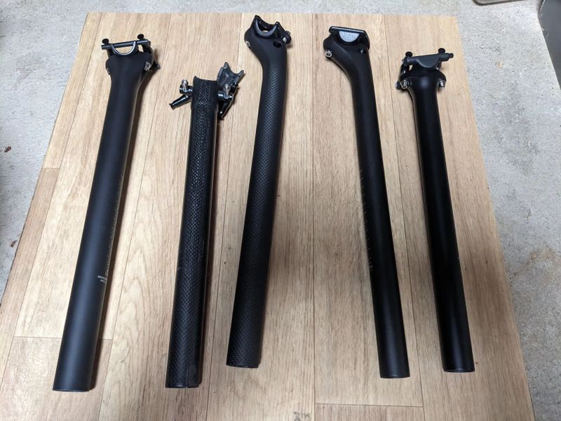 Nové ultralehké karbonové sedlovky Elita One, různé průměry