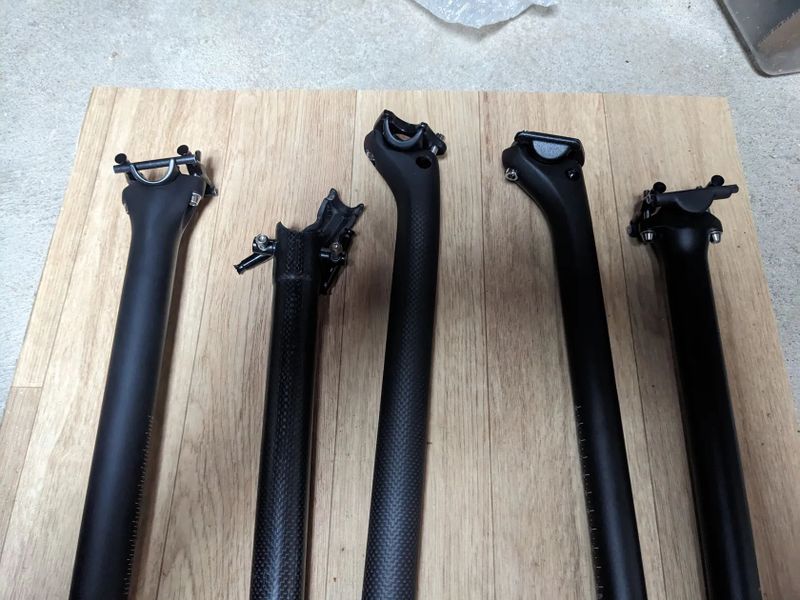 Nové ultralehké karbonové sedlovky Elita One, různé průměry
