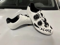 tretry LAKE CX237 Carbon bílá vel.43