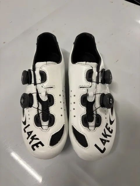 tretry LAKE CX237 Carbon bílá vel.43