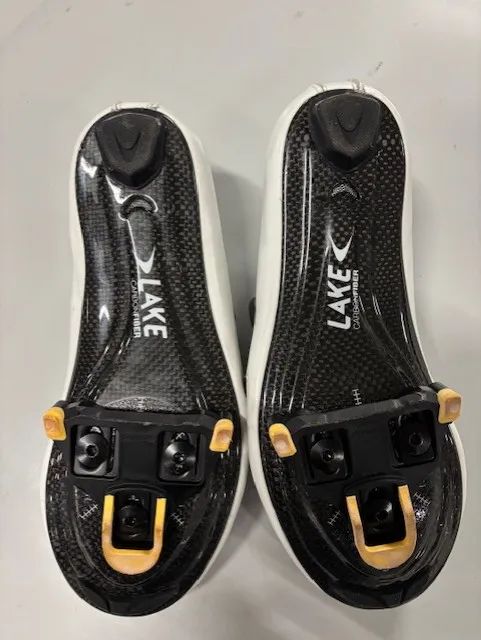 tretry LAKE CX237 Carbon bílá vel.43