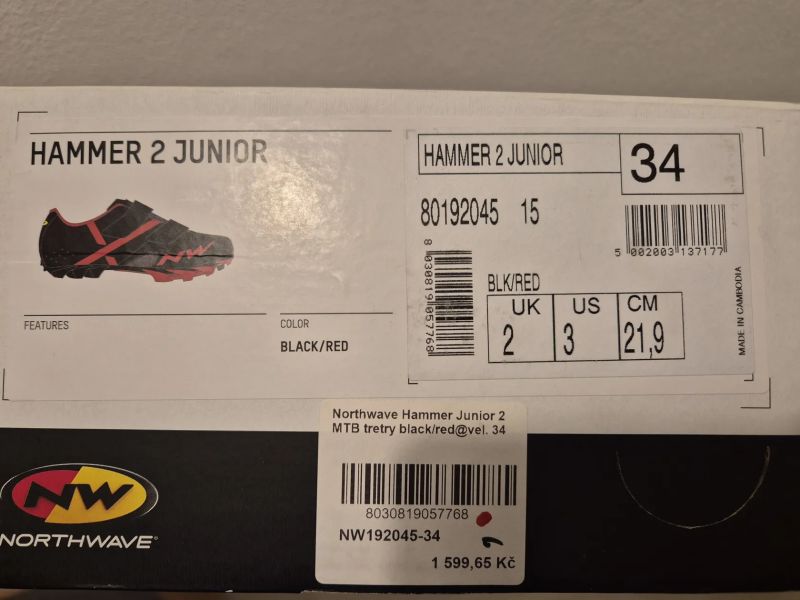 Northwave Hammer 2 Junior vel. 34