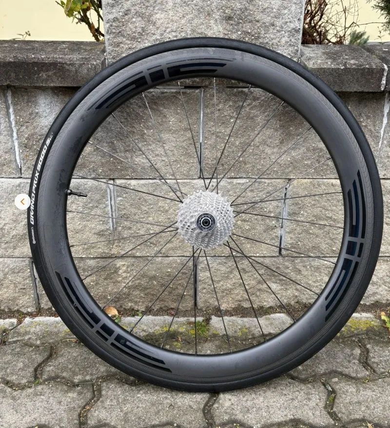 Silniční karbonová zapletená kola EIE - 5cm, ráfková brza