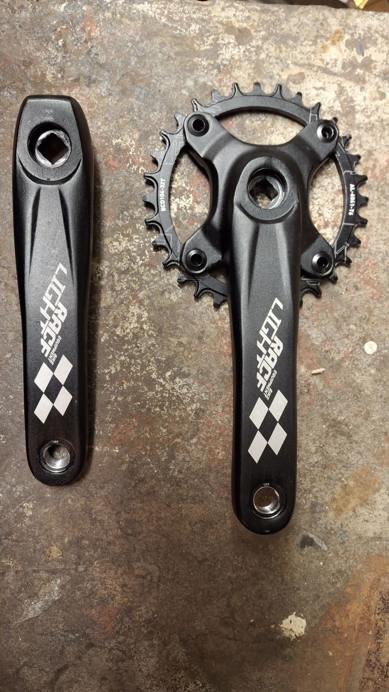 Kliky Race light 165mm