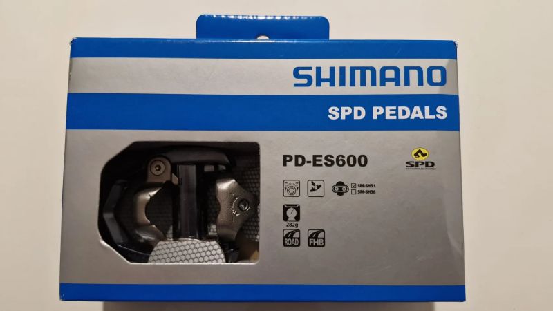 Silníční / gravel pedály Shimano PD-ES600 s nášlapným systémem SPD, včetně kufrů