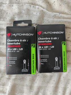 2x duše pro horské kola Hutchinson 26x1.00 - 1.25 palců