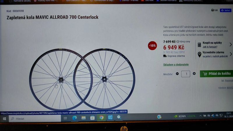Mavic Allroad 700 centerlock