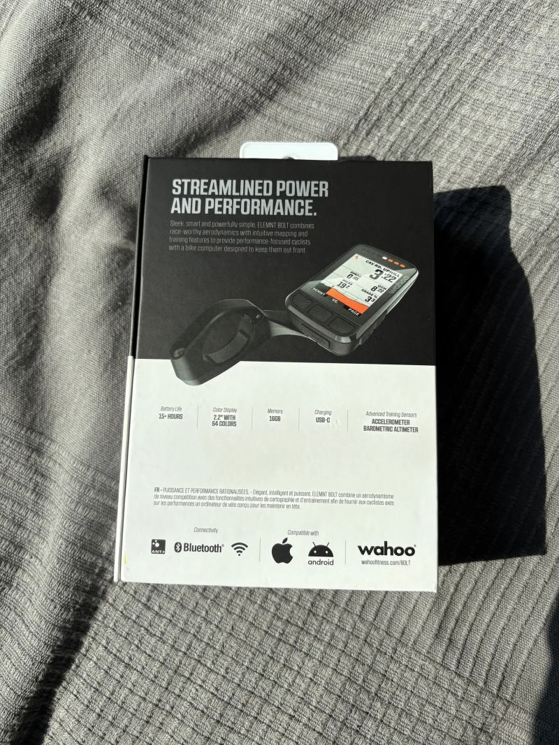 Wahoo ELEMNT BOLT v2 (barevný displej) – Stav nového