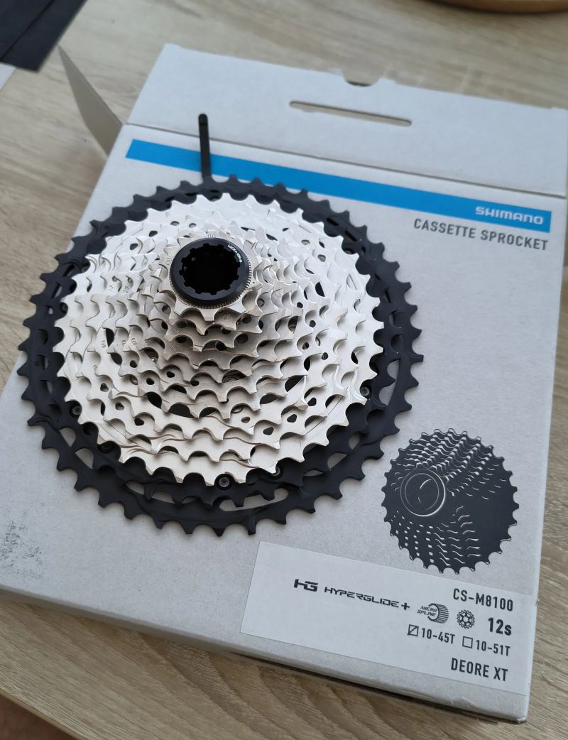 Kazeta Shimano XT, 12sp, 10-45