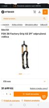 Nová FOX Float 38 Factory Fit Grip X2 Evol Kashima 170mm 29" 2026
