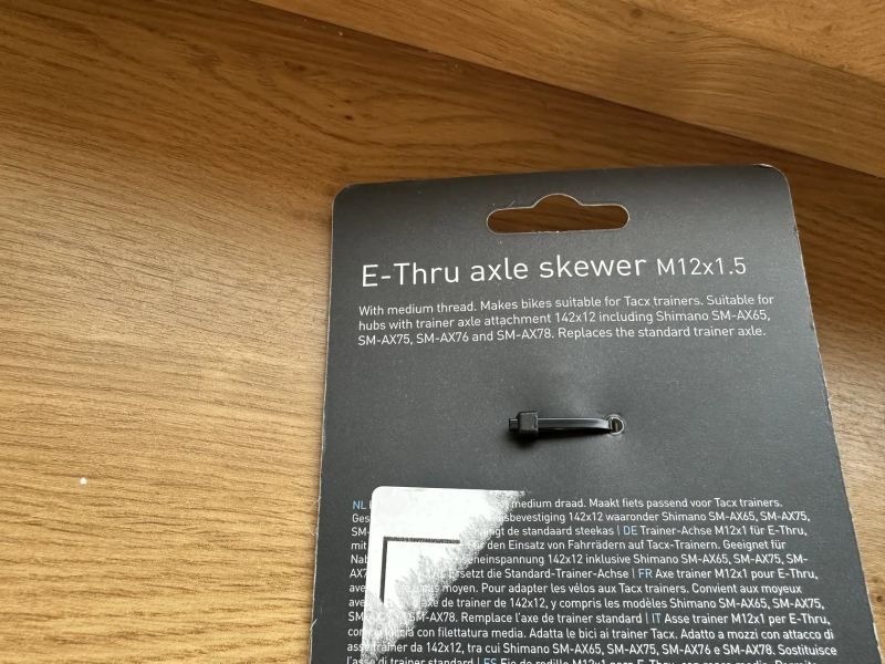 Garmin Tacx adaptér – pevná os 142×12 mm (M12×1.5) pre trenažér