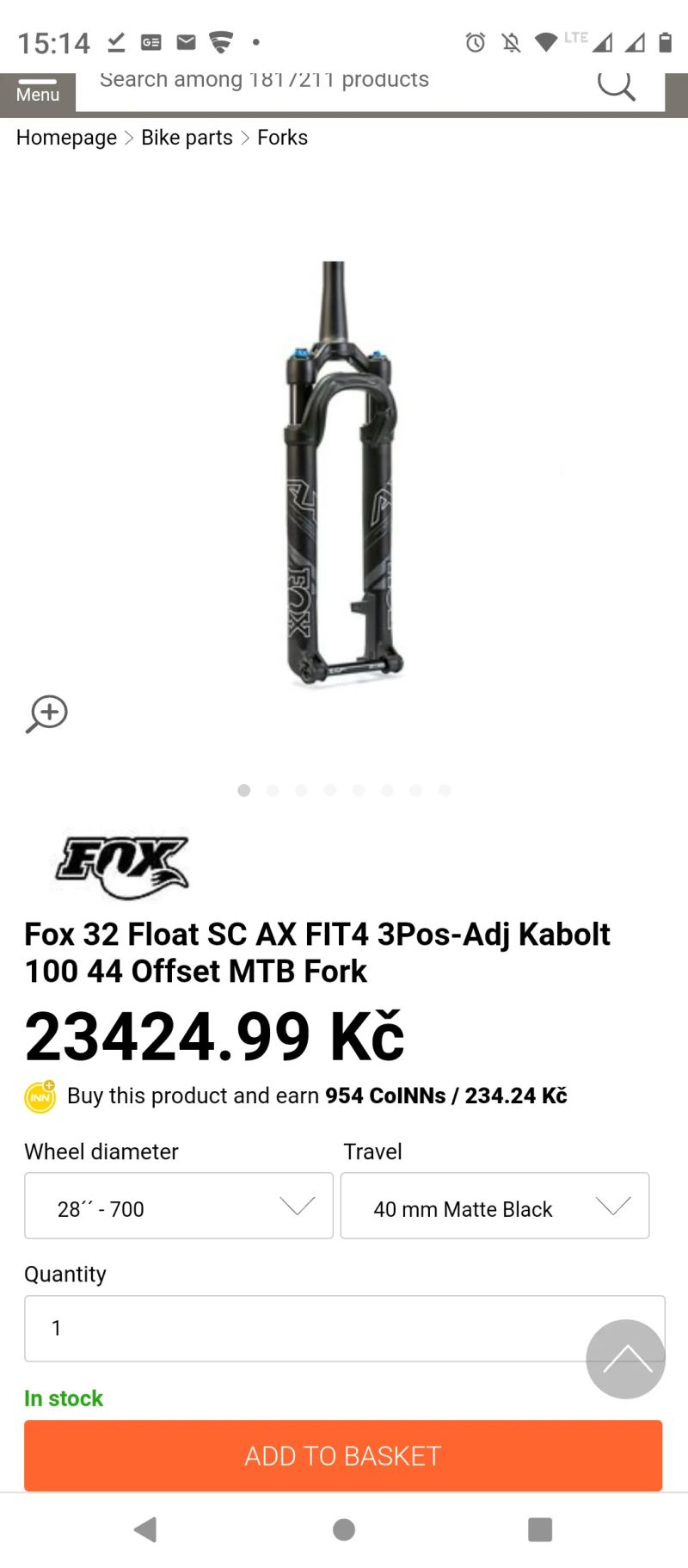 Gravel BC Flint s Fox vidlicí