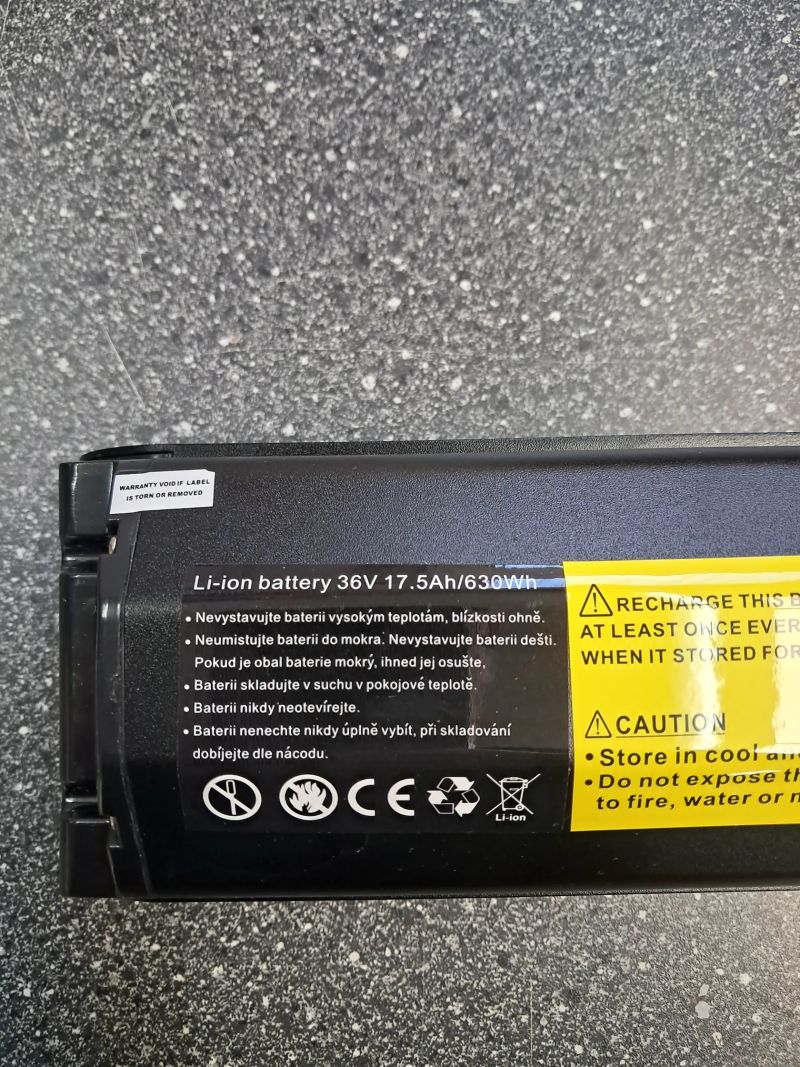 Nová bareie pro bafang 630Wh