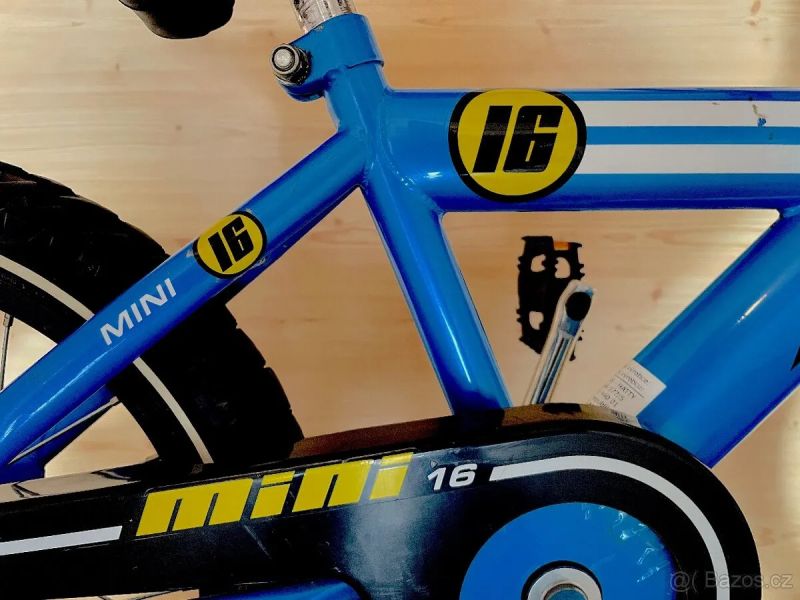 Amulet MINI 16" palců dětské kolo + tyč na tažení