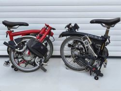 DVĚ SKLÁDACÍ KOLA BROMPTON C-LINE V PROVEDENÍ M6L