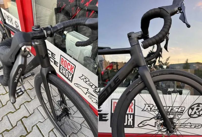 🔥🔥 SLEVA 32.000Kč -36%🔥🔥 Whistle KIOWA GRX810 Carbon / Black Matt - 57 cm / karbonové kola 