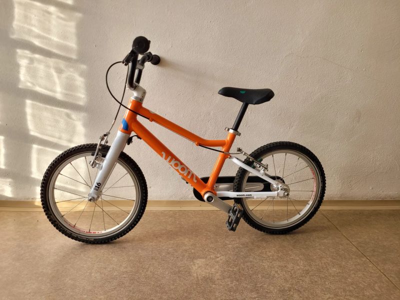 WOOM - dětské kolo 16" WOOM 3 oranžová, 100032-0063-5004