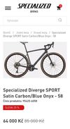 Gravel Specialized Diverge Sport CARBON 2025, velikost rámu 44 (142-152cm)