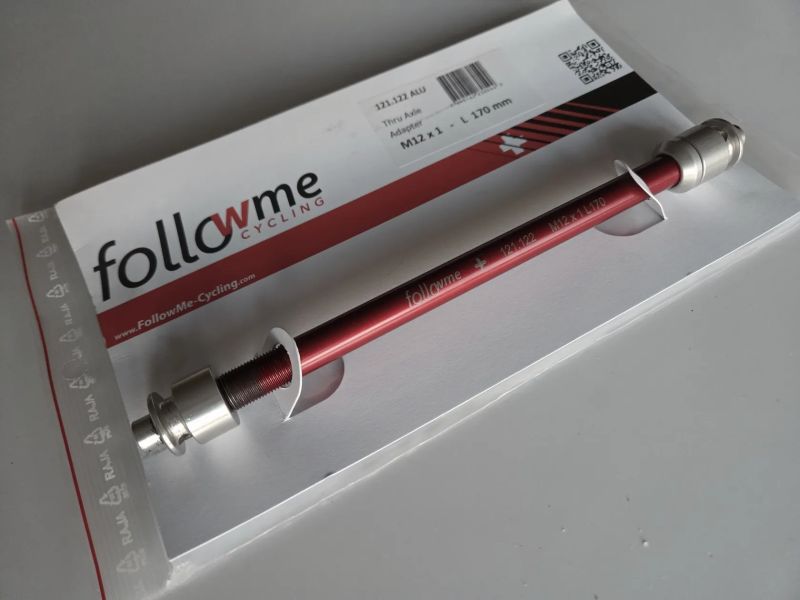 FollowMe Thru-Axle -pevná osa / Adapter/ 12x1,0 /170mm Alu