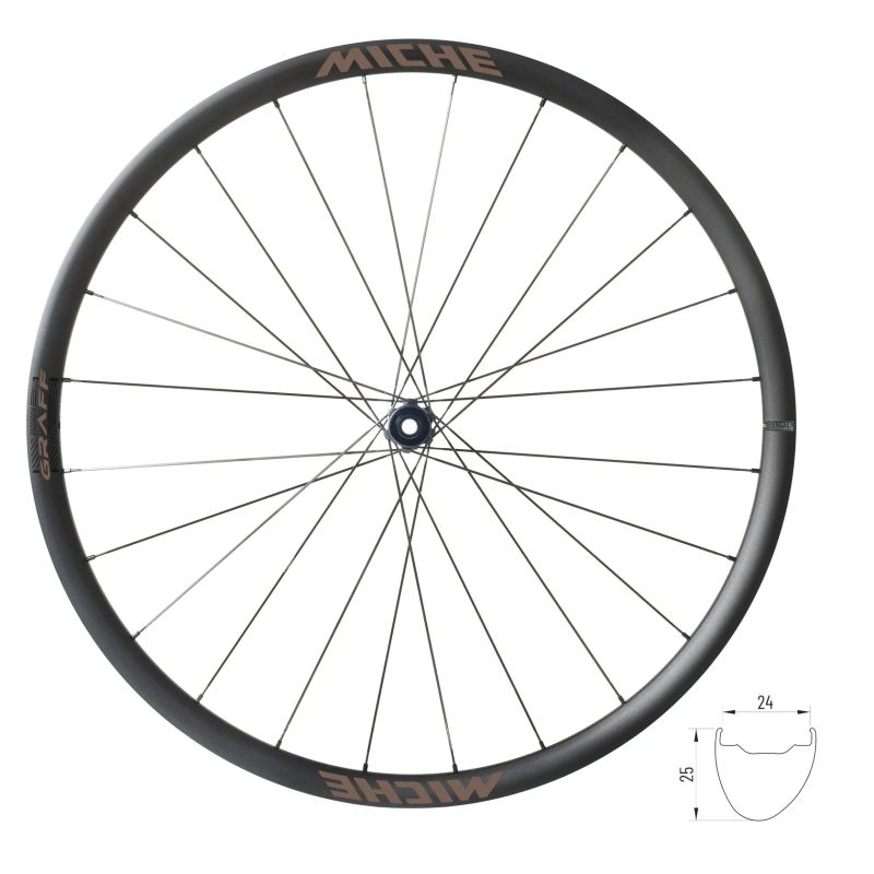 Silniční či gravel kola Miche Graff, XDR ořech, 24mm vnitřní šířka, 1750g, nové!