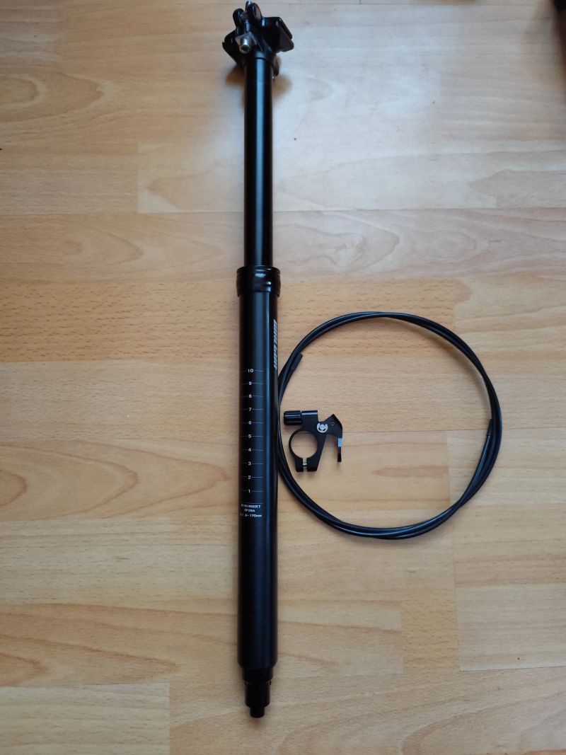 teleskopická sedlovka 31,6–170 mm