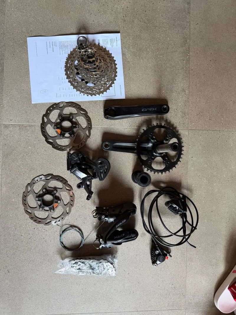 Sada Shimano GRX – Jetá 1 sezónu, skvělý stav