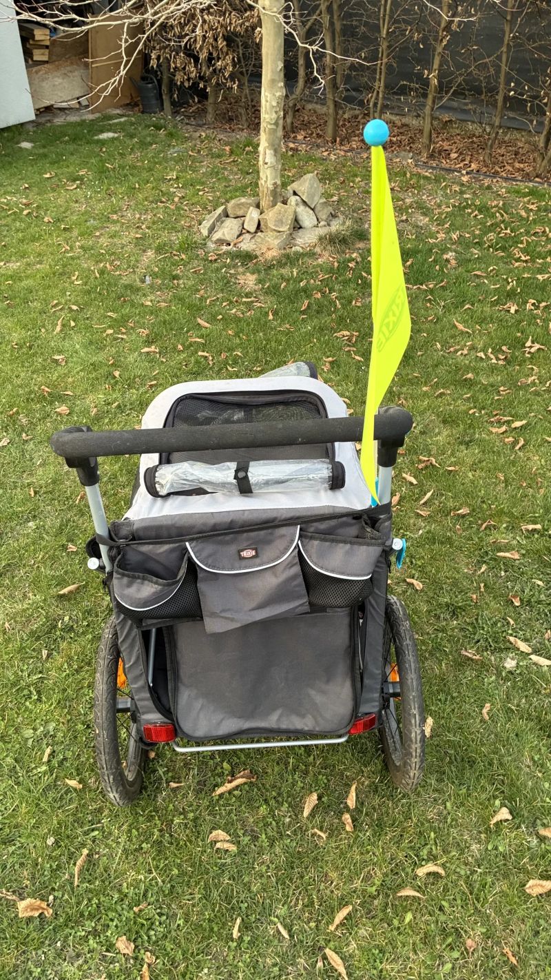 Trixie vozík za kolo pro psy rychloskládací vel. L