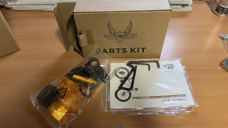 Early Rider Seeker 16 - stav nového kola