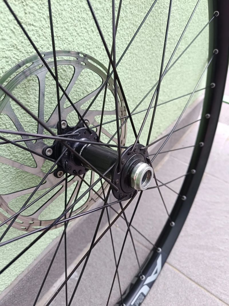 Ráfky enduro/trail AlexRims 30mm s náboji Shimano XT a kotouči