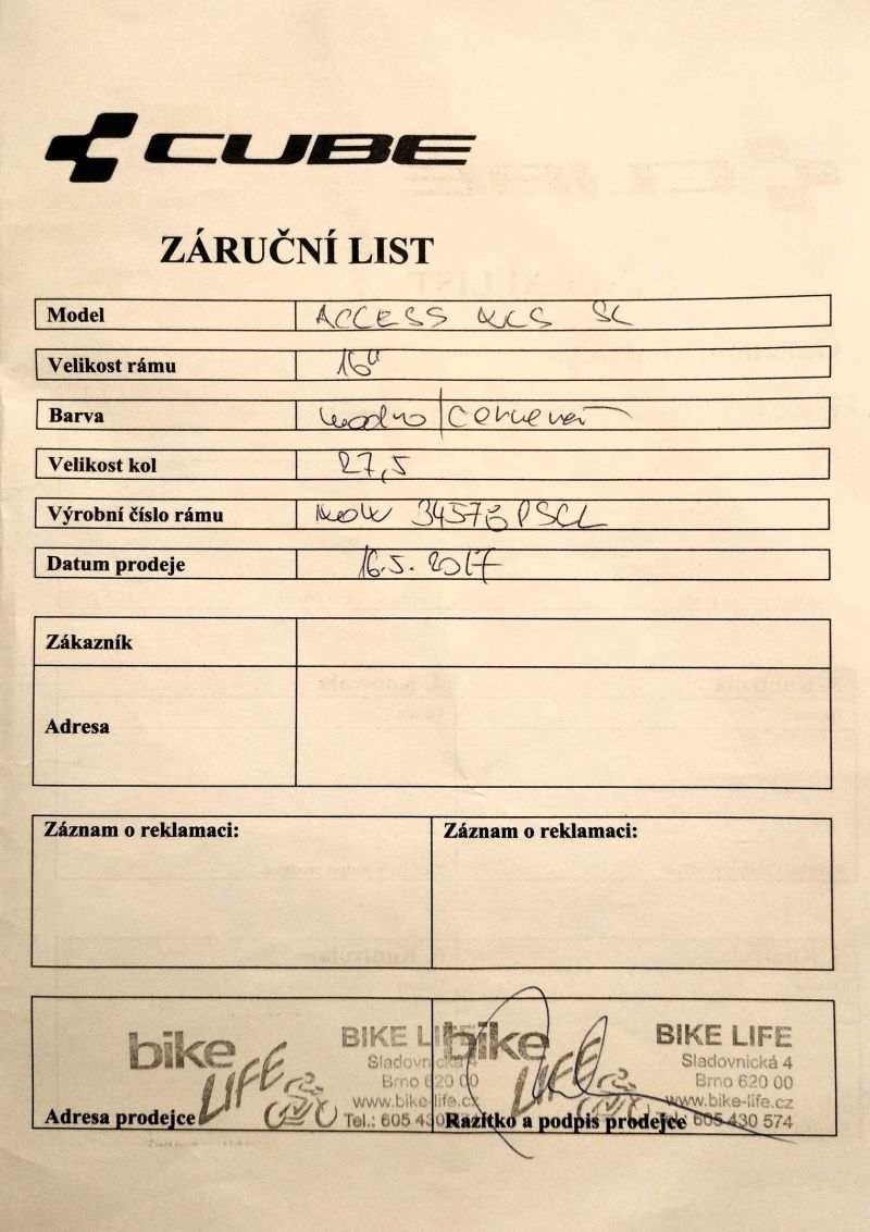 Cube Access WLS GTC SL