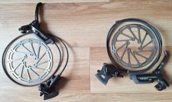 hydraulické brzdy Sram Level T (přední a zadní)