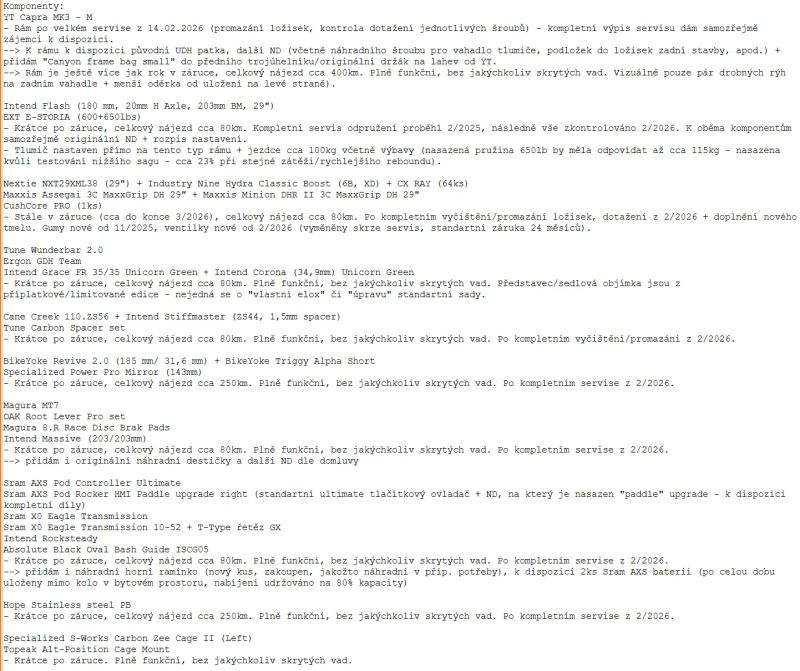 YT Industries Capra M/29"/CUSTOM