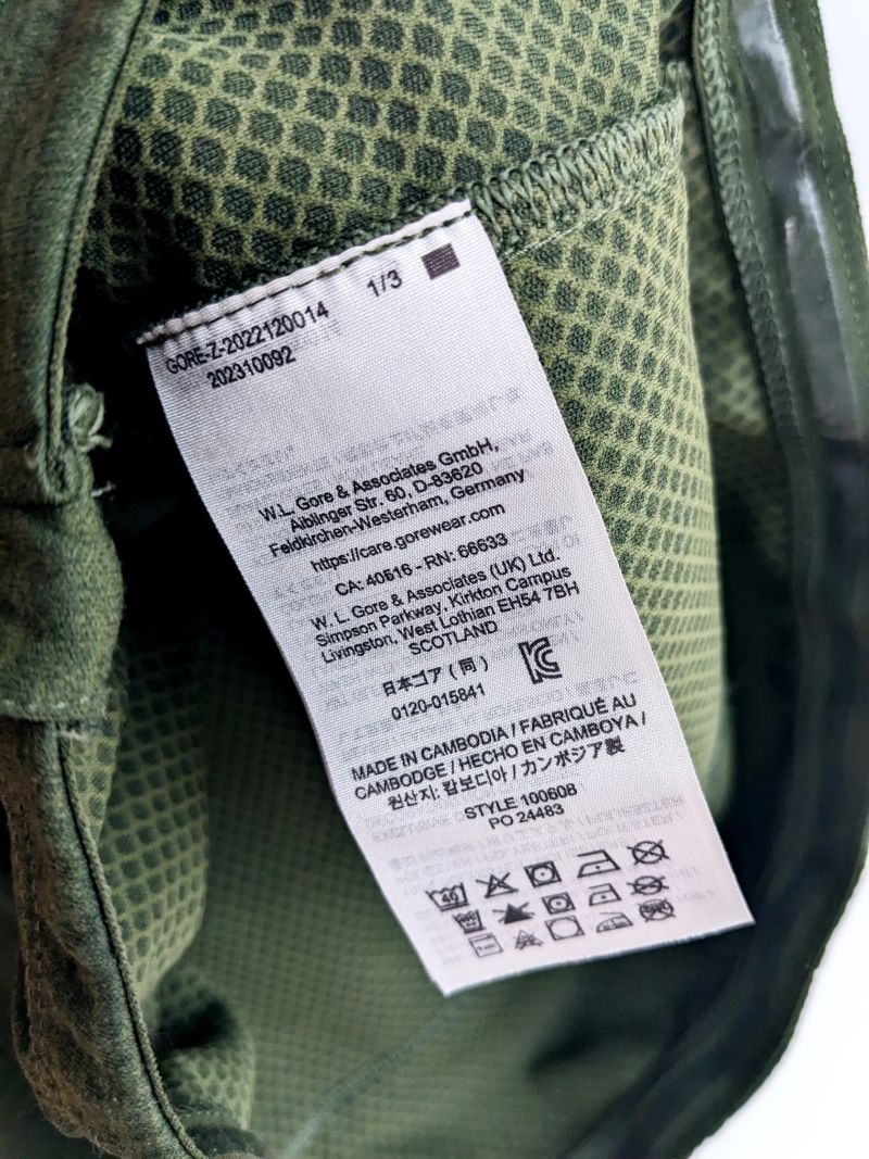 dres Gore C3 Jersey utility green