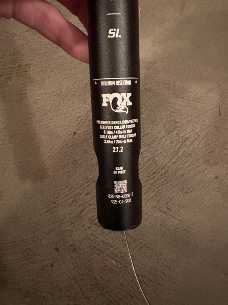 FOX TRANSFER SL 27.2mm/70mm FACTORY