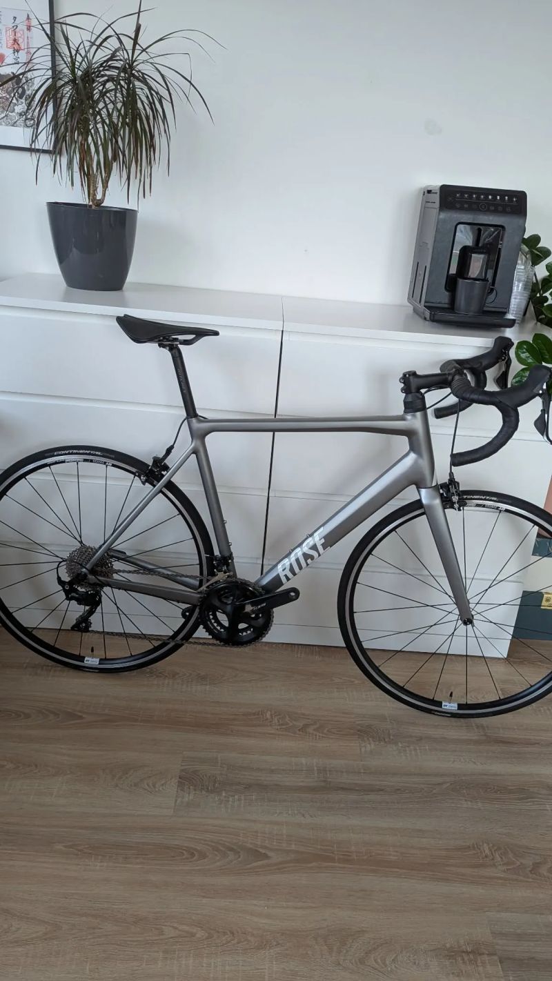 Rose Pro SL 105, 59cm (nastaveno na 186 cm), wattmetr