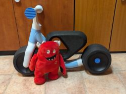 Woom WOW první odrážedlo, samo-vyvažovací, plyšák Buddy