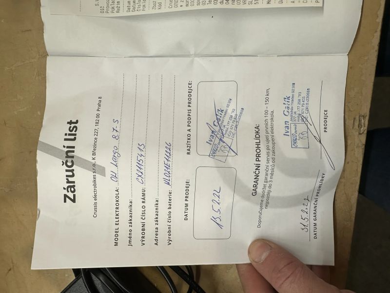 Crussis One Oli Guera 8.7 L 20'' skvělý stav, po servisu