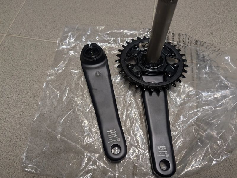 Kliky Shimano XT 170mm