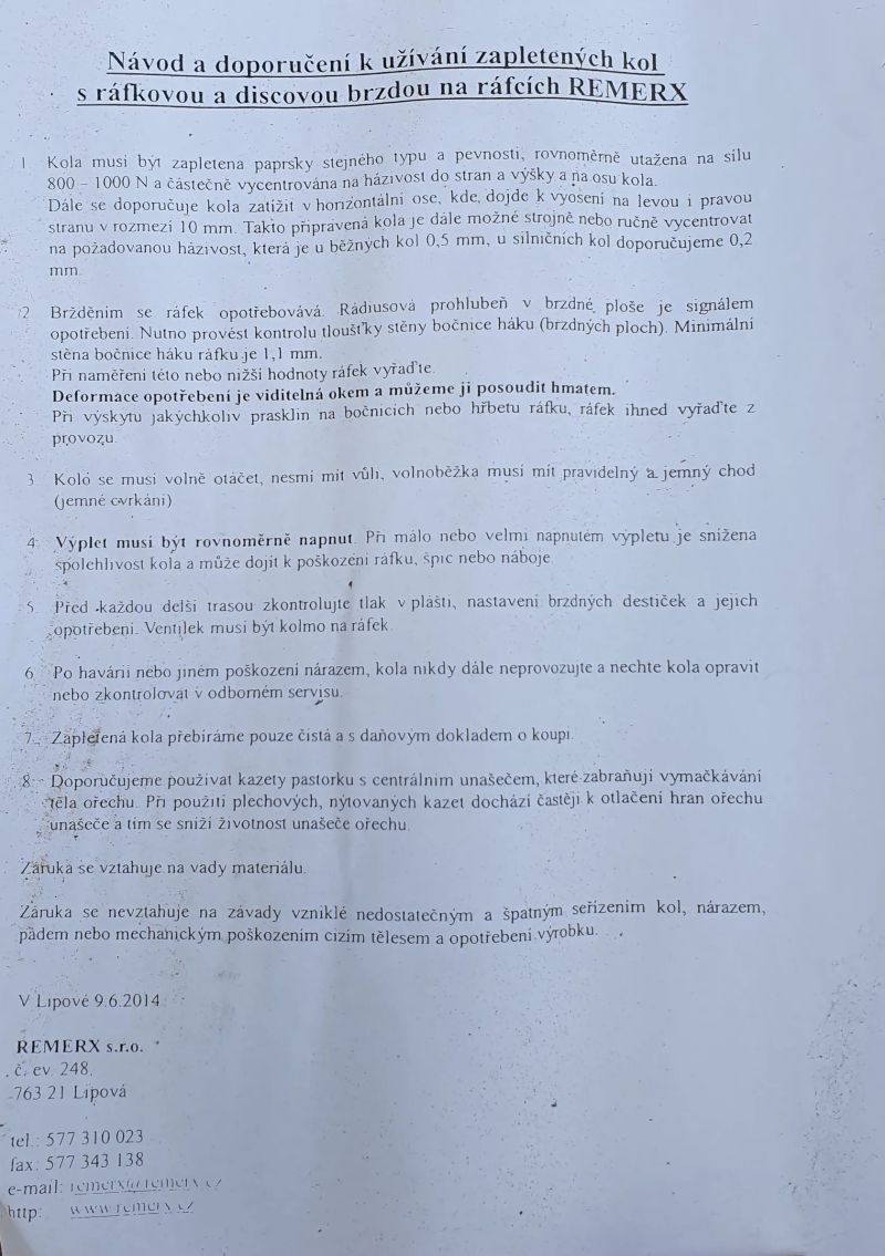 Nová Remerx Rocky 26" DISC RX721 559×21