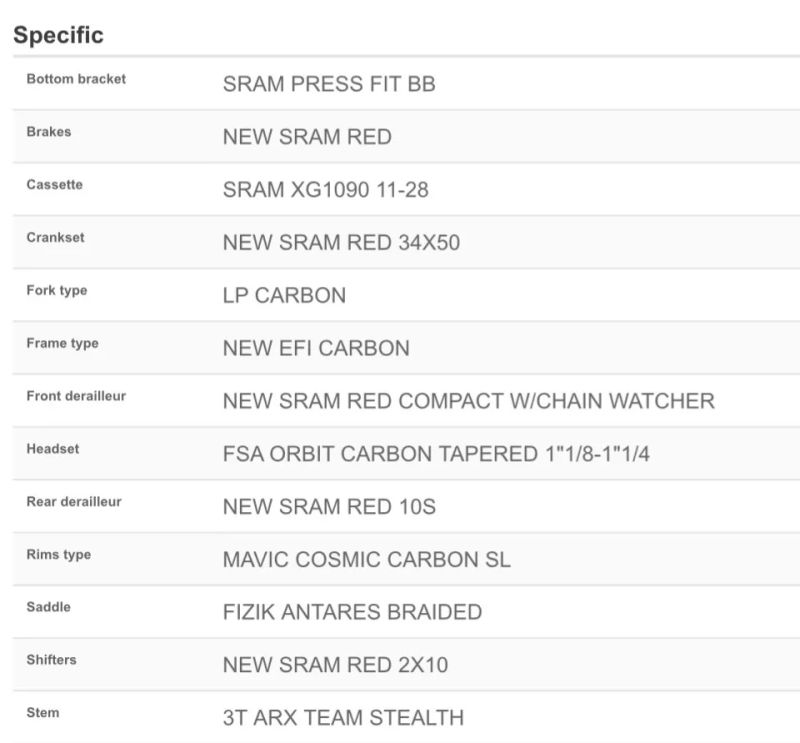 Lapierre Xelius Efi 800