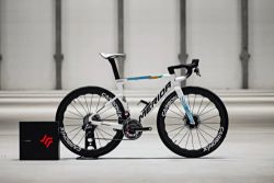 Merida Reacto Team Bahrain Victorious, Sram Red AXS 2x12, Powermeter, Carbonix